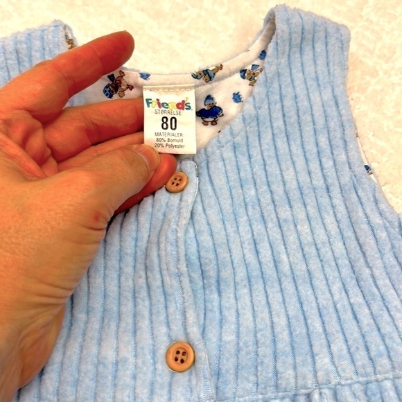 Friend’s baby blue girls toddler ribbed jumper 12-18 months - Picture 2 of 6